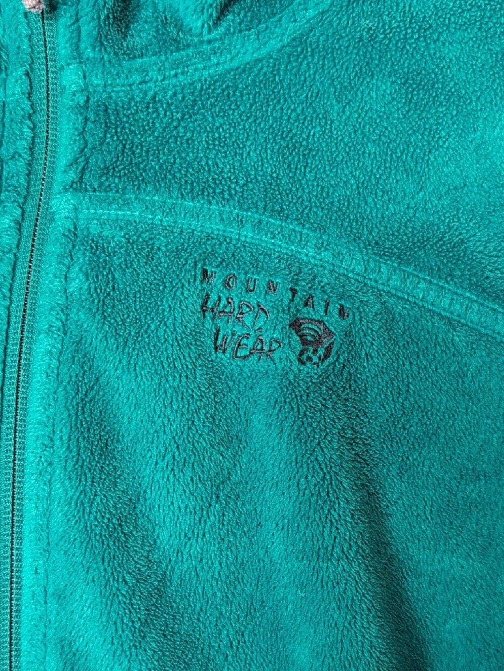Mountain Hardwear Turquoise /Teal Full-Zip Hooded Fleece Jacket - Picture 2 of 13
